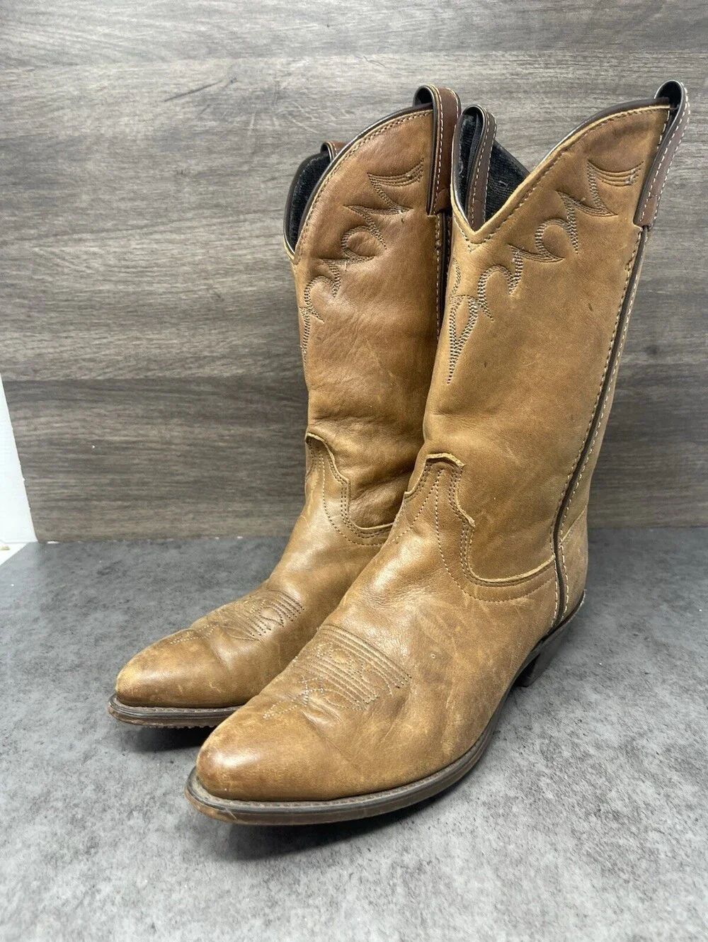 Laredo Cowboy Boots Womens Size 8 Brown Leather Western